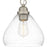 Quoizel Laughlin 1 Light Mini Pendant, Brushed Nickel/Clear Seedy