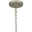 Quoizel Laughlin 1 Light Mini Pendant, Brushed Nickel/Clear Seedy