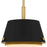 Quoizel Scarlett 1 Light Mini Pendant, Matte Black/Metal