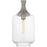 Quoizel Langley 1 Light Mini Pendant, Antique Nickel/Clear Seedy