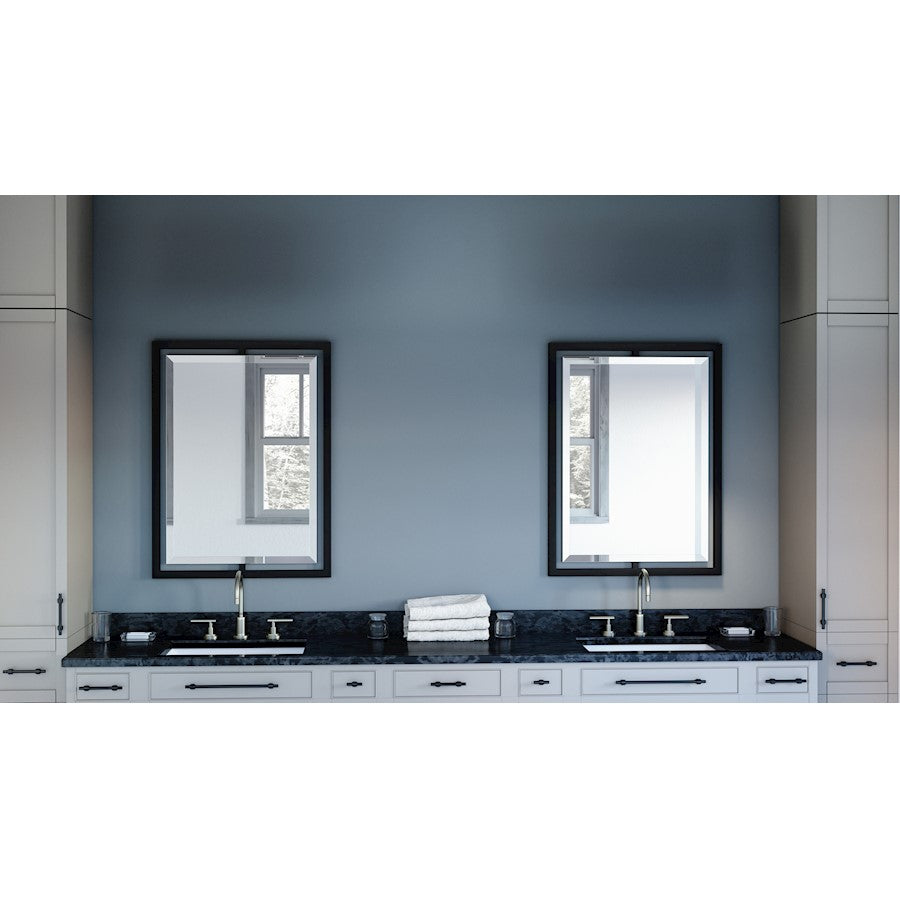 Quoizel 32" Reflections Mirror, Matte Black - QR1857MBK