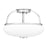 Quoizel Easton 3 Light Semi-Flush Mount, Opal