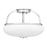 Quoizel Easton 3 Light Semi-Flush Mount, Opal