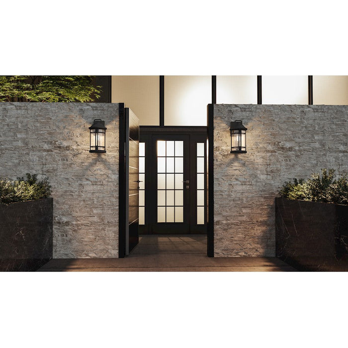 Quoizel Quincy 1 Light 13" Outdoor Wall Mount, Earth Black - QUY8407EK