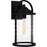 Quoizel Reece 1 Light Outdoor Lantern, Earth Black/Clear Seedy