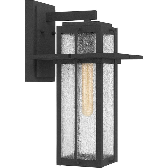 Quoizel Randall 1 Light 13" Outdoor Wall Mount, Mottled Black