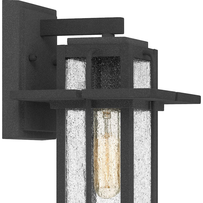 Quoizel Randall 1 Light 13" Outdoor Wall Mount, Mottled Black