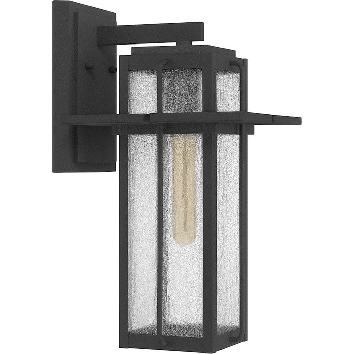 Quoizel Randall 1 Light 13" Outdoor Wall Mount, Mottled Black