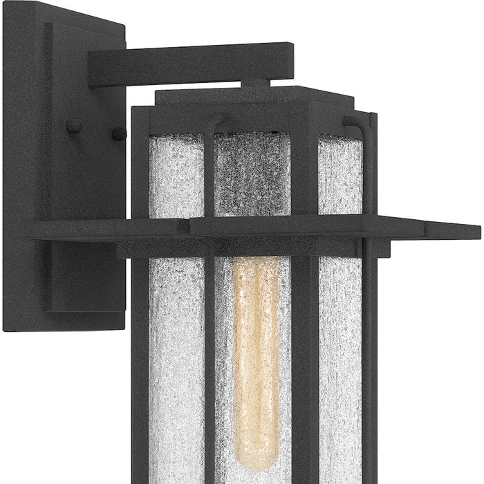 Quoizel Randall 1 Light 13" Outdoor Wall Mount, Mottled Black