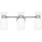 Quoizel Rembrandt 3 Light Bath Light, Nickel/Etched Ribbed