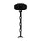 Quoizel Rylan 4 Light Pendant, Matte Black/Clear Seeded