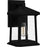 Quoizel Satterfield 1 Light Outdoor Lantern, Black/Clear Seedy