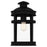 Quoizel Scout 1 Light Mini Pendant, Matte Black/Clear