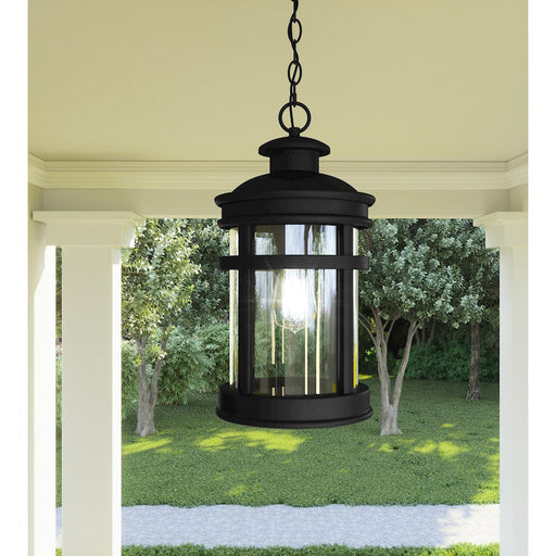 Quoizel Scout 1 Light 18" Outdoor Lantern, Matte Black/Clear - SCO1909MBK