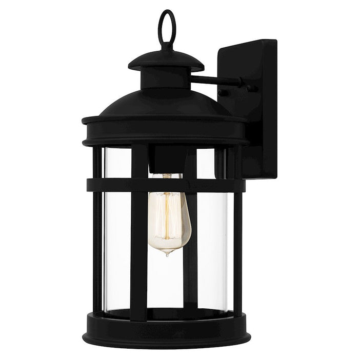 Quoizel Scout 1 Light 15" Outdoor Lantern, Matte Black/Clear - SCO8408MBK