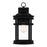 Quoizel Scout 1 Light Outdoor Lantern, Matte Black/Clear