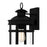 Quoizel Scout 1 Light Outdoor Lantern, Matte Black/Clear