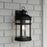 Quoizel Scout 1 Light Outdoor Lantern, Matte Black/Clear