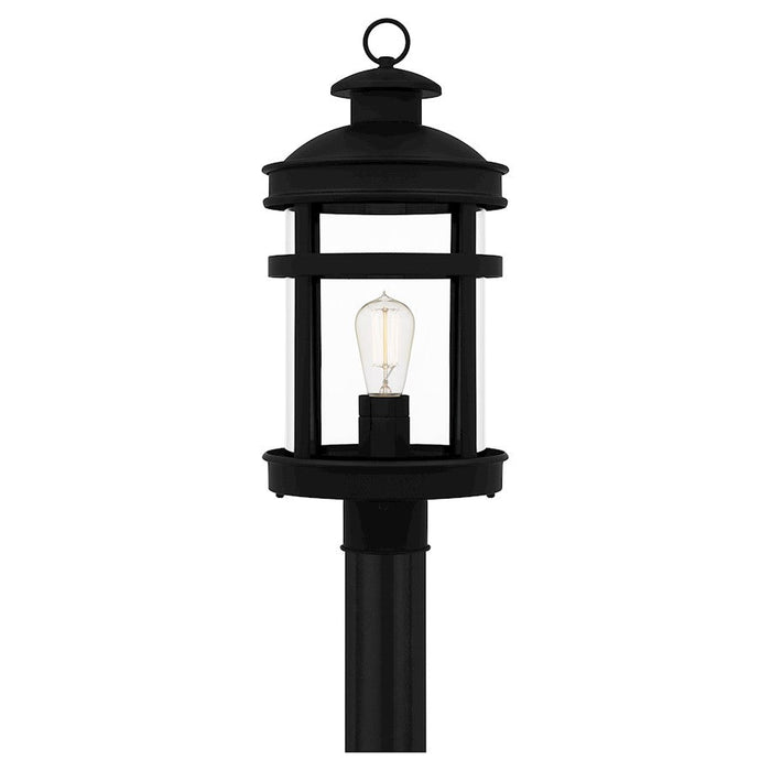 Quoizel Scout 1 Light 20" Outdoor Lantern, Matte Black/Clear