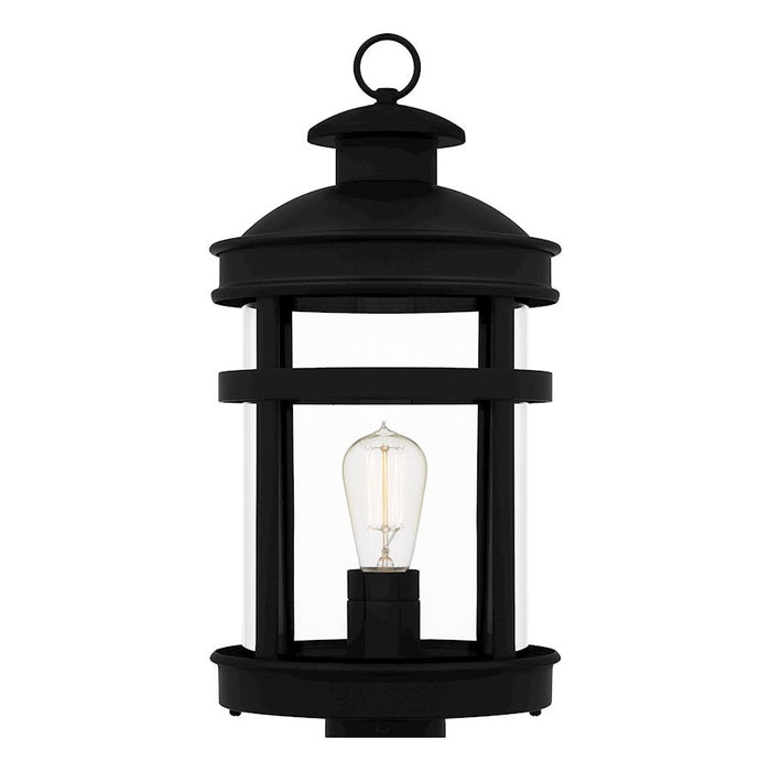 Quoizel Scout 1 Light 20" Outdoor Lantern, Matte Black/Clear