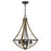 Quoizel Shire 4 Light Pendant, Rustic Black - SHR3518RK