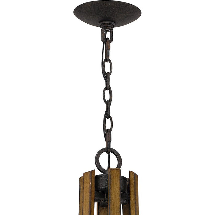 Quoizel Shire 15 Light Chandelier, Rustic Black