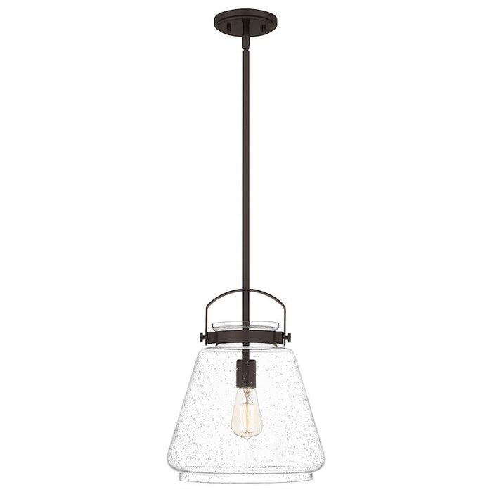 Quoizel Stella 1 Light Mini Pendant, Clear Seeded