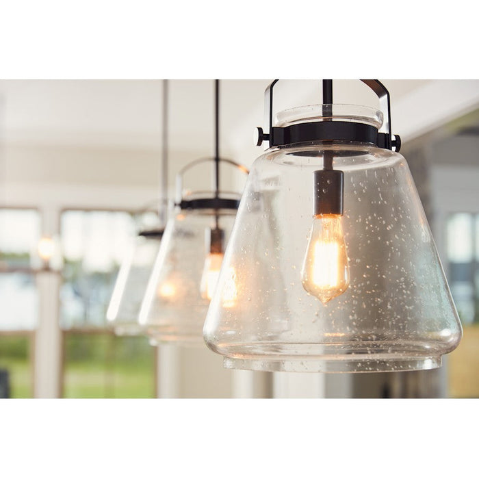 Quoizel Stella 1 Light Mini Pendant, Clear Seeded