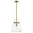 Quoizel Stella 1 Light Mini Pendant, Weathered Brass/Clear Seeded - STLS1512WS