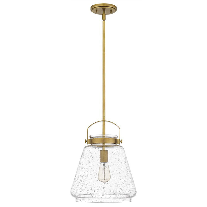 Quoizel Stella 1 Light Mini Pendant, Clear Seeded