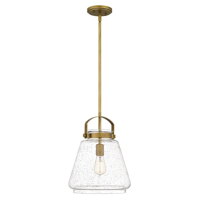 Quoizel Stella 1 Light Mini Pendant, Clear Seeded