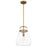 Quoizel Stella 1 Light Mini Pendant, Clear Seeded