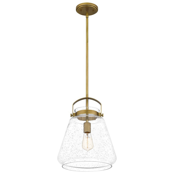 Quoizel Stella 1 Light Mini Pendant, Clear Seeded