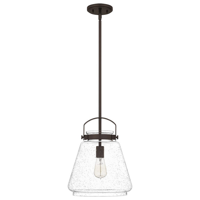 Quoizel Stella 1 Light Mini Pendant, Clear Seeded