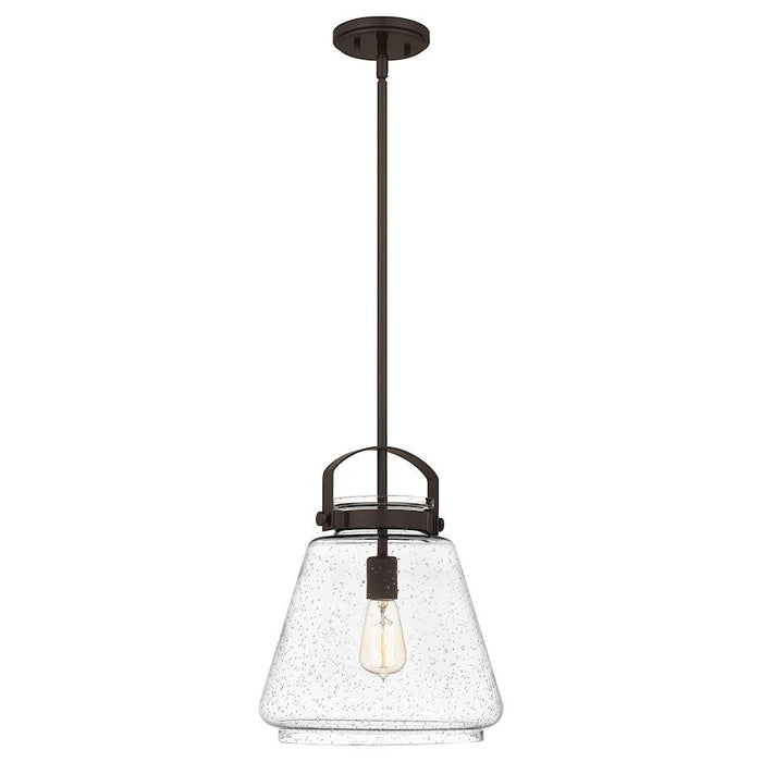 Quoizel Stella 1 Light Mini Pendant, Clear Seeded