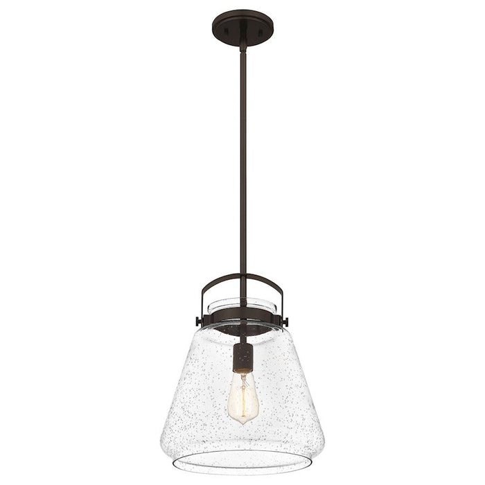 Quoizel Stella 1 Light Mini Pendant, Clear Seeded