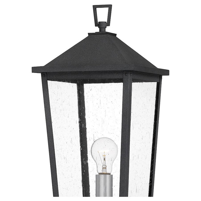 Quoizel Stoneleigh 1 Light 22" Outdoor Lantern, Mottled Black/Seed