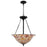 Quoizel Ursa 3 Light Pendant, Matte Black