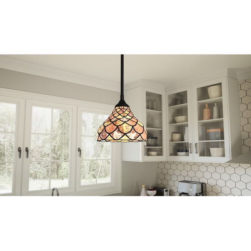 Quoizel Ursa 1 Light Mini Pendant, Matte Black - TF5328MBK