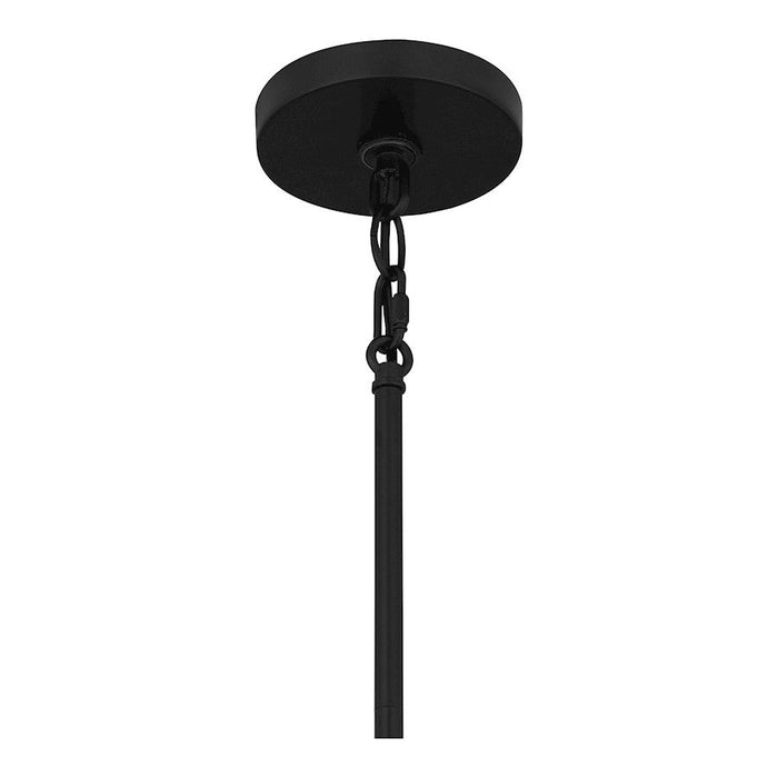 Quoizel Ursa 1 Light Mini Pendant, Matte Black