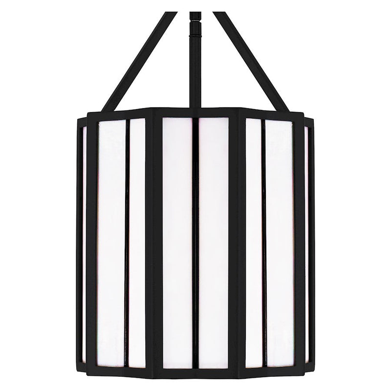 Quoizel Martinique 3 Light Mini Pendant, Matte Black