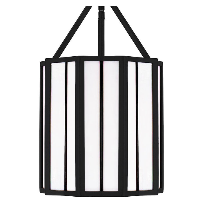 Quoizel Martinique 3 Light Mini Pendant, Matte Black