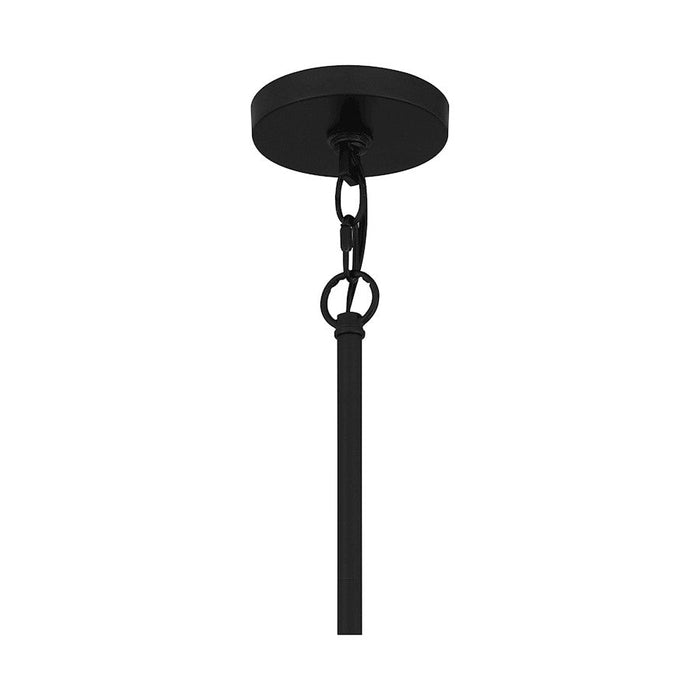 Quoizel Caledonia 1 Light Mini Pendant, Matte Black