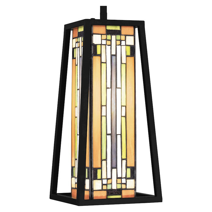 Quoizel Sierra 1 Light Mini Pendant, Matte Black