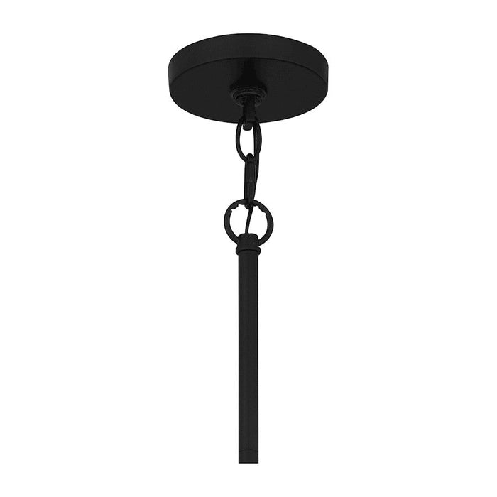 Quoizel Sierra 1 Light Mini Pendant, Matte Black