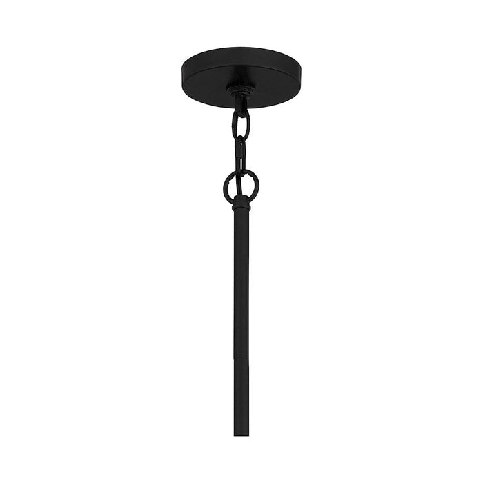 Quoizel Mateo 1 Light Mini Pendant, Matte Black