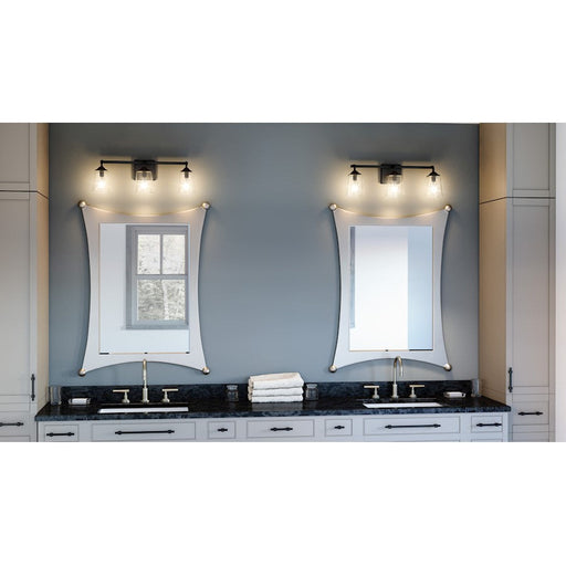 Quoizel Thoresby 3 Light Bath Vanity, Aged Brass/Opal Etched - THO8622AB