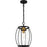 Quoizel Thyme 1 Light Mini Pendant, Earth Black/Clear