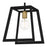 Quoizel Tilly 1 Light Mini Pendant, Matte Black/Hand-welded Frame