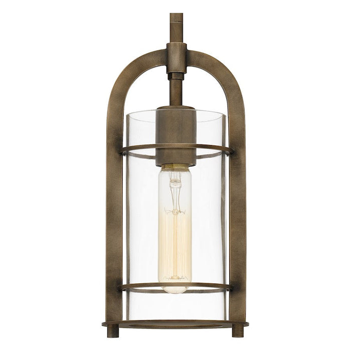 Quoizel Toscana 1 Light Mini Pendant, Statuary Bronze/Clear